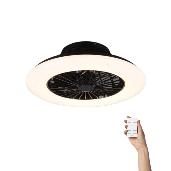 bunker meditatie bedreiging Reality Light – ventilator plafond Luigi LED met afstandsbediening –  plafond ventilator lamp – Zwart / Wit | Klanten geven ons een 5/5 | De  Ventilatorenbaas.nl