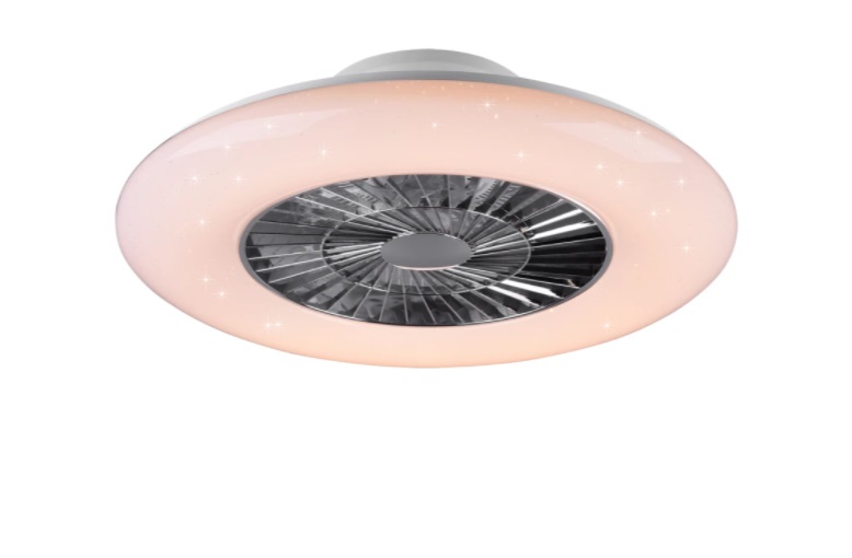 Reizen Symptomen tieners 75cm Reality Light XL - ventilator plafond Marcellino LED met  afstandsbediening en sterrenlicht - plafond ventilator lamp - Wit / Chroom  | Klanten geven ons een 5/5 | De Ventilatorenbaas.nl
